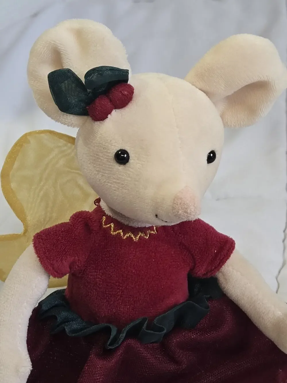 Authentic Jellycat Sugar Plum Fairy Mouse Plush Ballerina Vtg Retired Notag